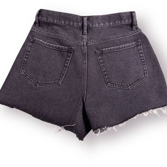 Pacsun Ultra High Rise Vintage Shorts Size Small 27” Waist‎ Dark Grey Ripped - Picture 3 of 3